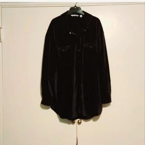 Isaac Mizrahi Velour Shirt - XL